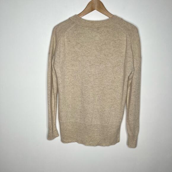 Madewell Long Sleeve Cashmere Sweater Womens XS Beige Neutral Minimalist - Picture 7 of 8